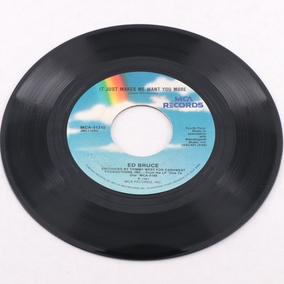 Ed Bruce – You're The Best Break That This Old Heart Ever Had 45 Vinyl Record 7" - Picture 3 of 6